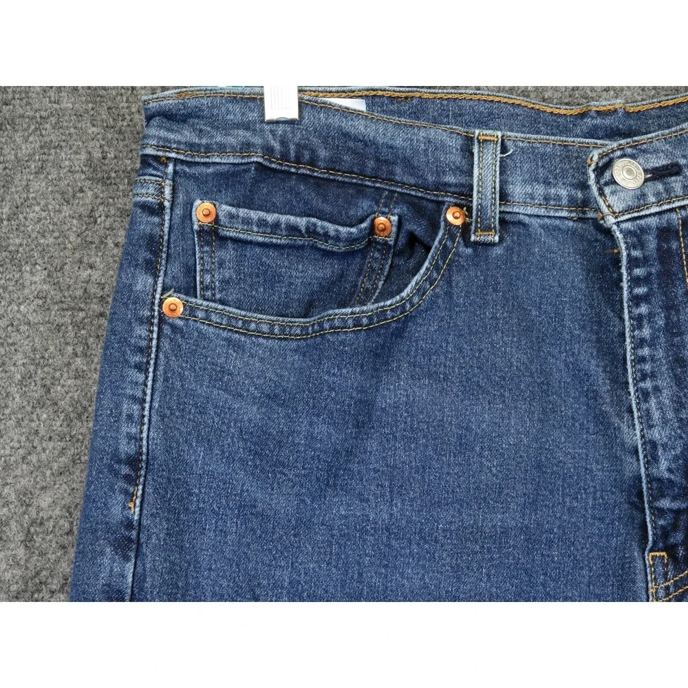 Levi's 505 Jeans Men's 38x30 Blue Regular Fit Straight Leg Western Rancher